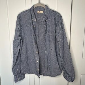 Hollister Checkered Button Down Long Sleeve Shirt Men's Size Medium